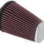 K&N Universal Clamp-On Air Filter 2-7/16in Flange 4-1/2×3-3/4in Base 3x2in Top 6in Height