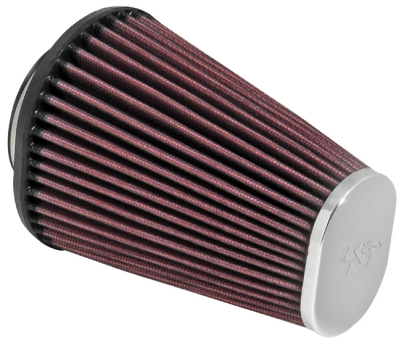 K&N Universal Clamp-On Air Filter 2-7/16in Flange 4-1/2×3-3/4in Base 3x2in Top 6in Height