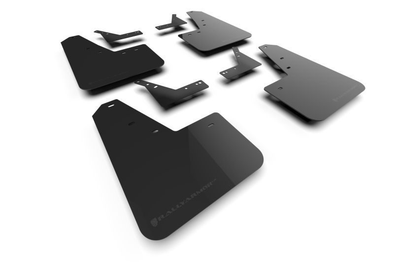 Rally Armor 21-25 Dodge Ram 1500 TRX Black UR Mud Flap – Metallic Black Logo