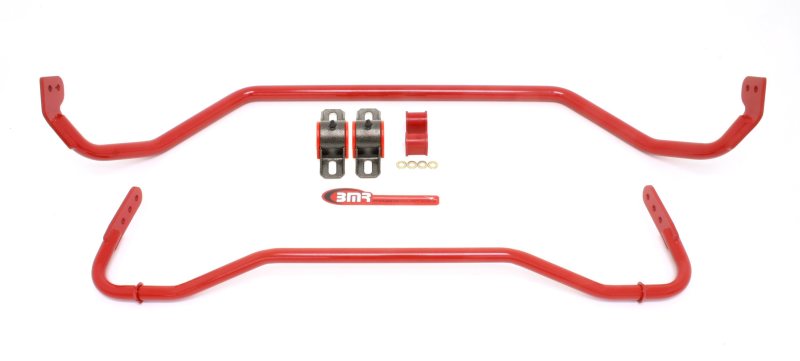 BMR 08-09 Pontiac G8 Front & Rear Sway Bar Kit w/ Bushings – Red