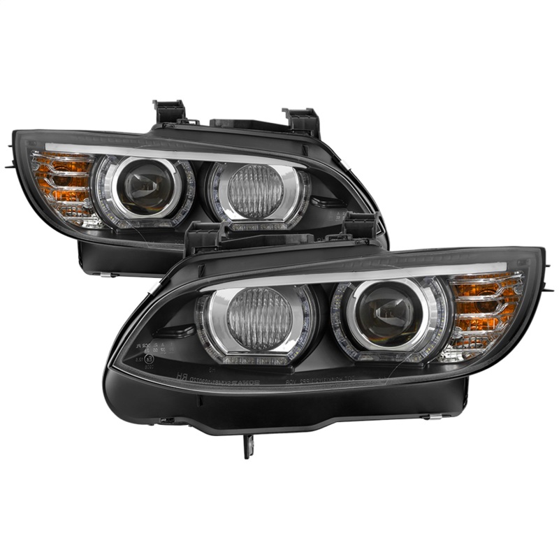 Spyder 08-10 BMW F92 3 Series Projector Headlights – LED DRL – Black (PRO-YD-BMWE9208-DRL-BK)