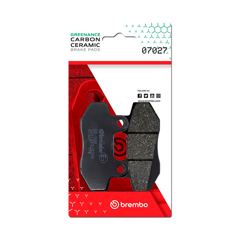 Brembo OE Honda CMX/Honda Mbx/Honda Nsr/Honda Ml/Hyosung Boomer Carbon Ceramic Brake Pad – Front