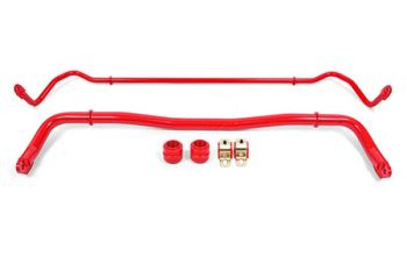 BMR 08-20 Dodge Challenger Front/Rear Sway Bar Kit w/ Bushings – Red