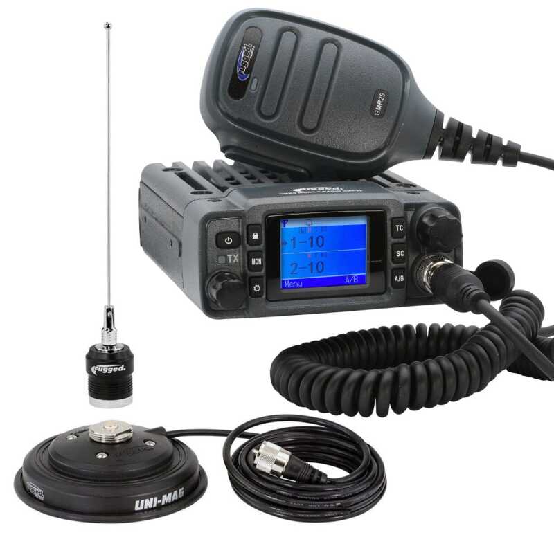 Rugged Radios Radio Kit – GMR25 Waterproof GMRS Band Mobile Radio with Antenna