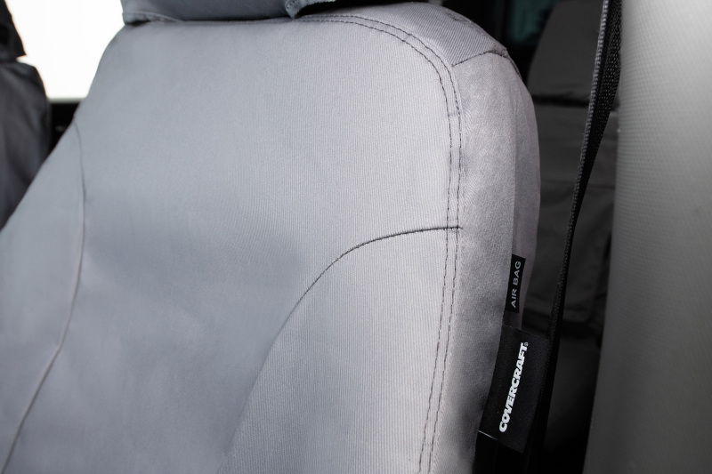 Covercraft 08-10 Ford Std Polycotton SeatSaver Custom Front Row Seat Covers - Grey