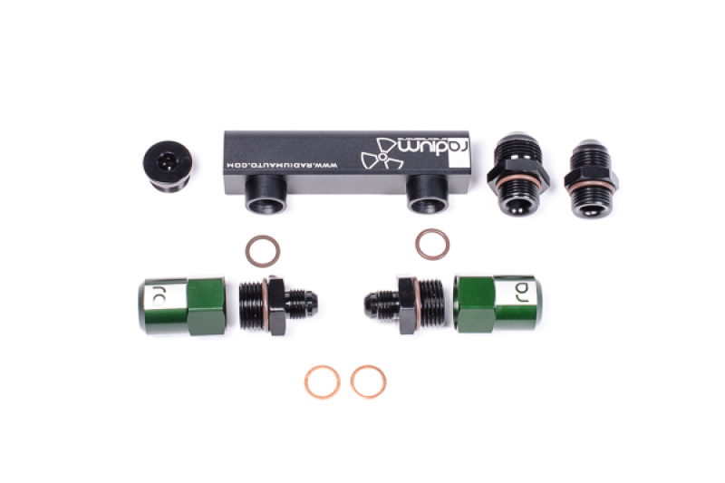 Radium Engineering Bosch Pumps 4 Port Manifold Reuses Check Valves – Universal