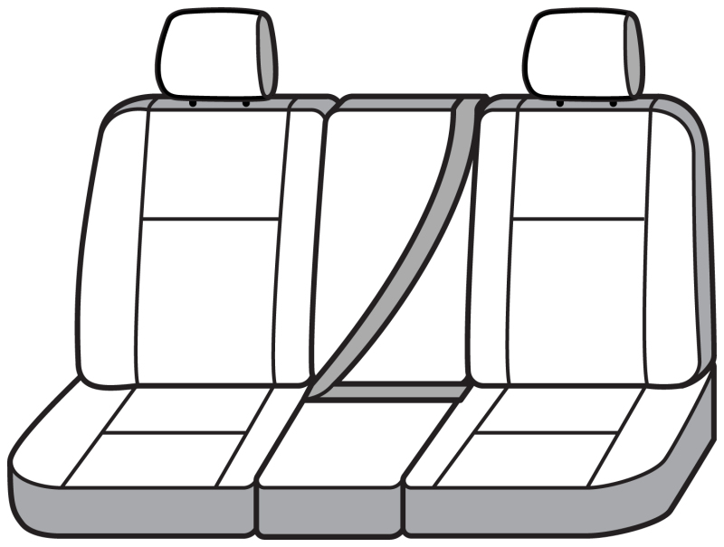 Covercraft 19-24 Chevrolet Silverado Polycotton SeatSaver Custom Front Row Seat Covers - Charcoal