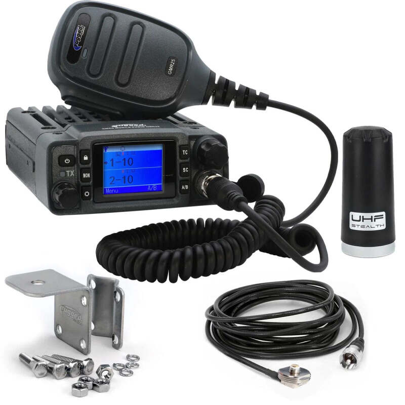 Rugged Radios Radio Kit Lite – GMR25 Waterproof GMRS Mobile Radio with Stealth Antenna