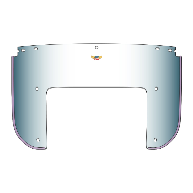 National Cycle Heritage Bottom Replacement Beaded Windshield 5 Bolt – Clear