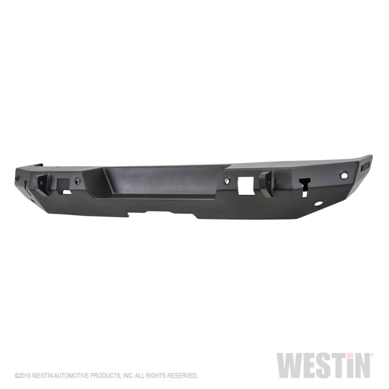 Westin 18-19 Jeep Wrangler JL WJ2 Rear Bumper w/  Sensors (Excl. Wrangler JK) – Textured Black