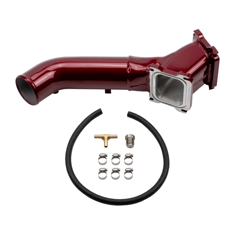 Wehrli 01-04 Chevrolet Duramax LB7 S300/S400 Single Turbo 3in Y-Bridge Kit – Raw