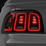Raxiom 96-98 Ford Mustang Icon LED Tail Lights- Black Housing (Smoked Lens)