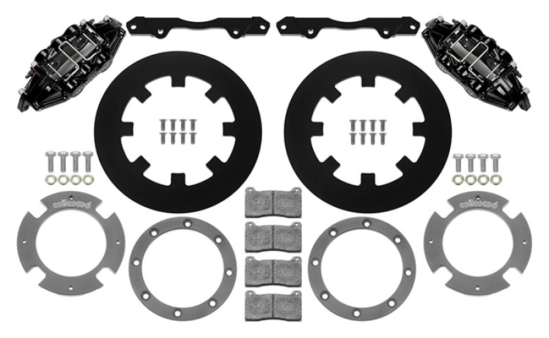 Wilwood 17-21 Can-Am X3RS Black 6-Piston Rear Kit 11.25in – Undrilled Rotors