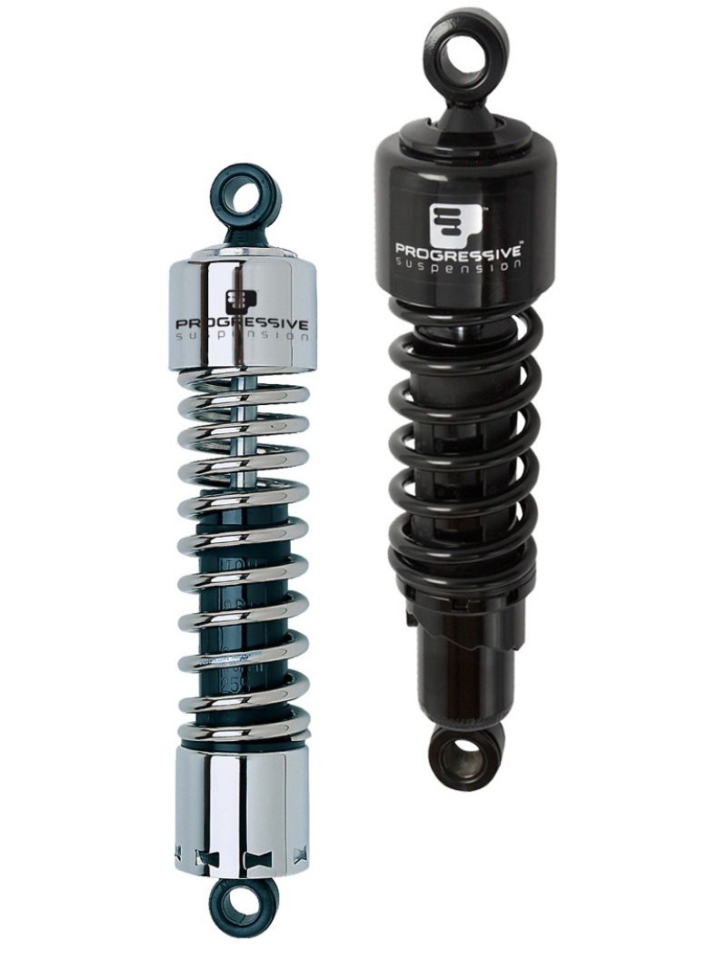 Progressive Harley 412 Series Shocks 14.25in – Black