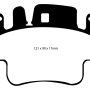 EBC 98-05 Porsche 911 996 3.4 Carrera 2 (Iron Rotor) Redstuff Frt Brake Pad (Check EBC Fit Guide)