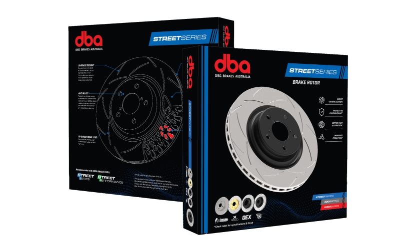 DBA 10-15 Hyundai Genesis Coupe R-Spec 3.8L (Track Model) Street T2 Slotted Front Brake Rotor