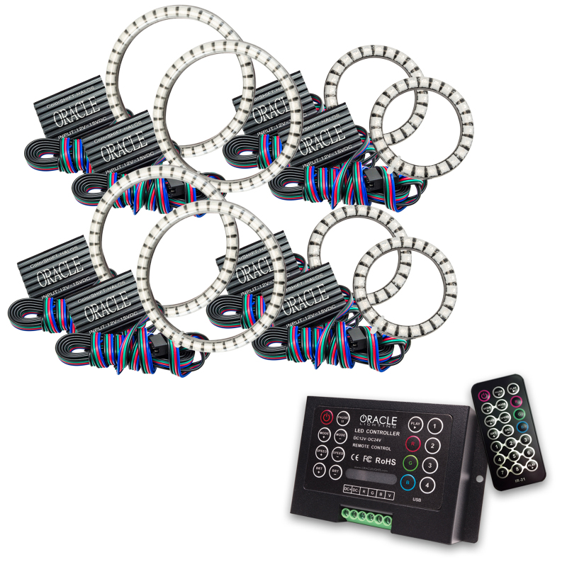 Oracle Vector Jeep Wrangler JK Grille Halo Kit – ColorSHIFT 2