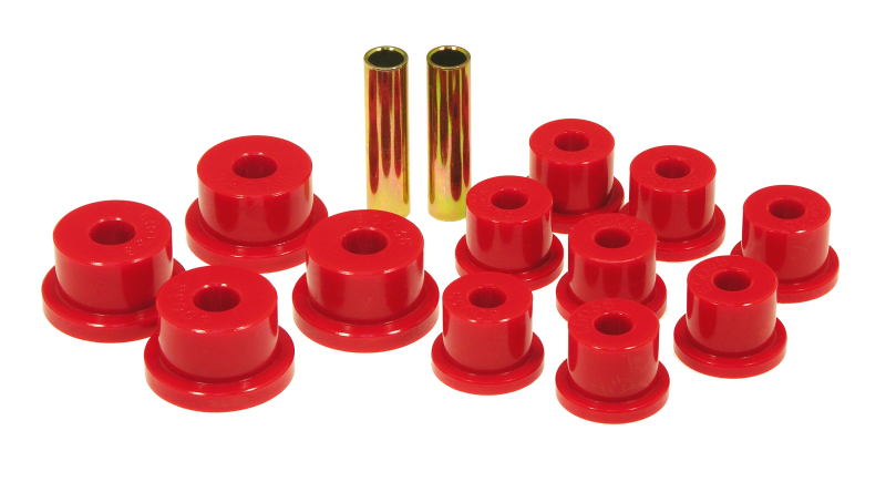 Prothane 85-88 Suzuki Samurai Spring & Shackle Bushings (OEM Shackles) – Red
