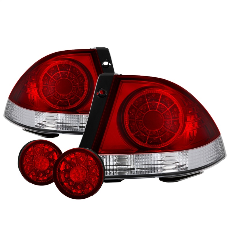Spyder 01-03 Lexus IS300 LED Tail Lights – Red Clear ALT-YD-LIS300-LED-SET-RC