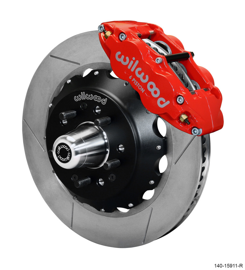 Wilwood Narrow Superlite 6R Front Big Brake Kit 14.00in GT competition Series Rotor – Red
