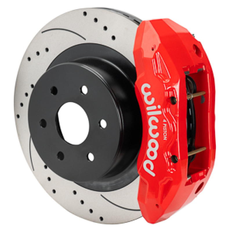 Wilwood 99-18 Chevy Silverado/GMC Sierra 16×1.25 D&S Rotor TX4R 4 Piston Rear Brake Kit – Red