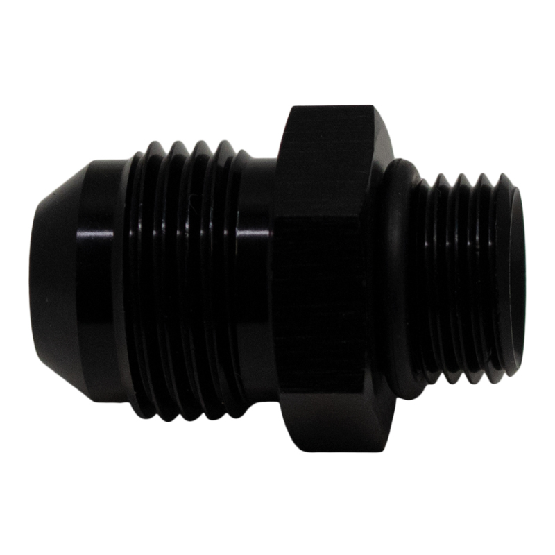 DeatschWerks 6AN ORB Male to 8AN Male Flare Adapter (Incl O-Ring) – Anodized Matte Black