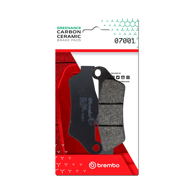 Brembo OE Aprilia Srv/Gilera Gp/Suzuki Uh/Yamaha Versity/Yamaha Yp Carbon Ceramic Brake Pad – Front