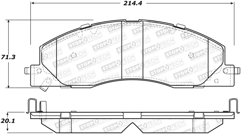 StopTech Street Brake Pads – Rear