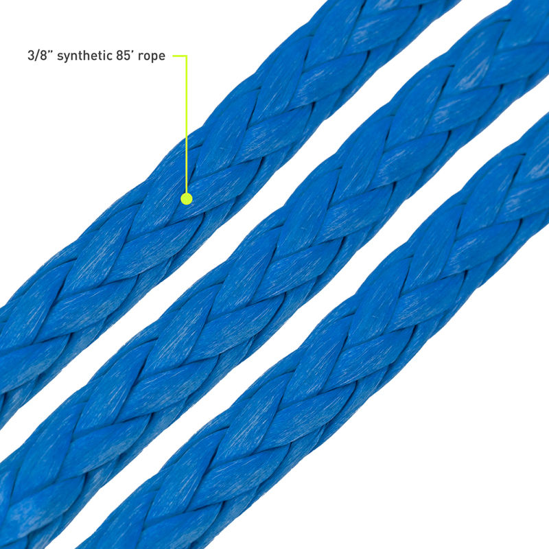 Borne Off-Road Winch Hook – 3/8in Rope – Hand Strap – Blue