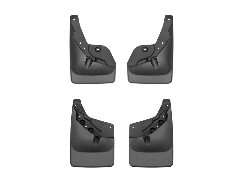 WeatherTech 24-25 Toyota Tacoma w/o Fender Flares Front & Rear No Drill MudFlaps – Black