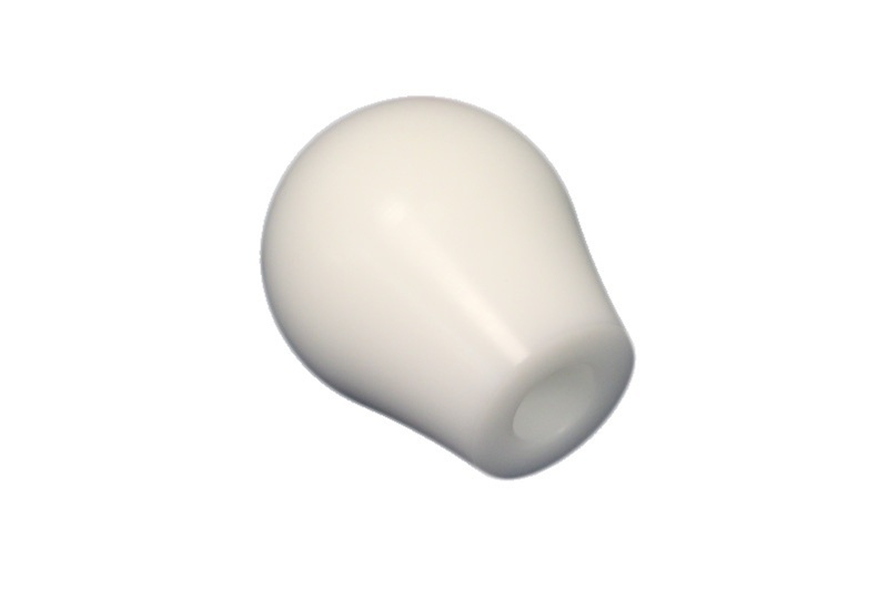 Torque Solution Delrin Tear Drop Shift Knob (White): Universal 12×1.25
