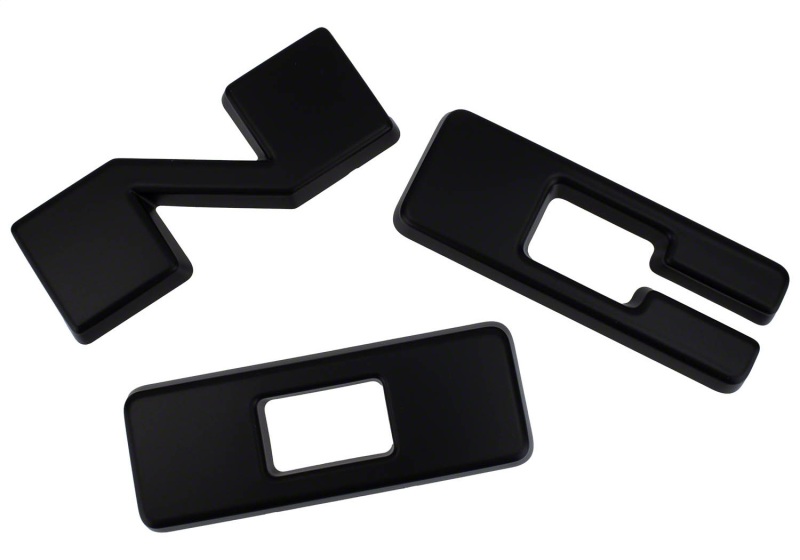 Ford Racing 2021+ Bronco Grille Lettering Overlay Kit - Black