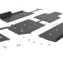 Seizmik 18-21 Polaris Ranger 1000/ XP UHMW Skid Plate w/Rock Slider Kit - Black