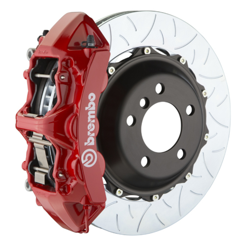 Brembo 06-09 Honda S2000 Front GT BBK 6 Piston Cast 355×32 2pc Rotor Slotted Type-3-Red