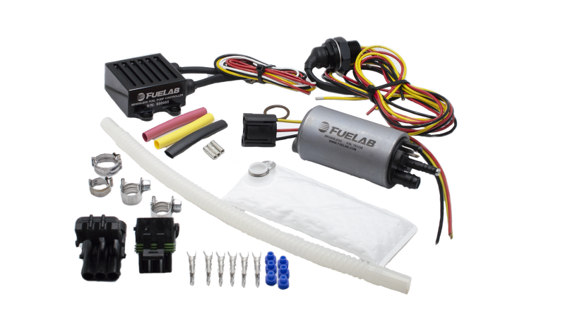 Fuelab 253 In-Tank Brushless Fuel Pump Kit w/9mm Barb & 6mm Siphon/72002/74101/Pre-Filter – 500 LPH