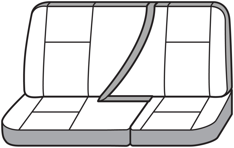 Covercraft 11-16 Ford F-250 Polycotton SeatSaver Custom Second Row Seat Covers - Charcoal