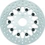 Twin Power 84-17 Big Twin Exc 11.8 and Lug Mount 84-13 XL Front 11.5 Floating Rotor Mesh Silver