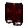 xTune Ford Bronco F150 F250 F350 F450 92-96 OE Style Tail Lights Red Smoked ALT-JH-FB92-OE-RSM
