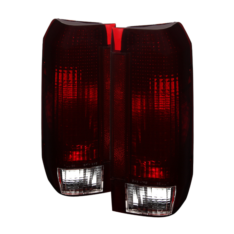 xTune Ford Bronco F150 F250 F350 F450 92-96 OE Style Tail Lights Red Smoked ALT-JH-FB92-OE-RSM