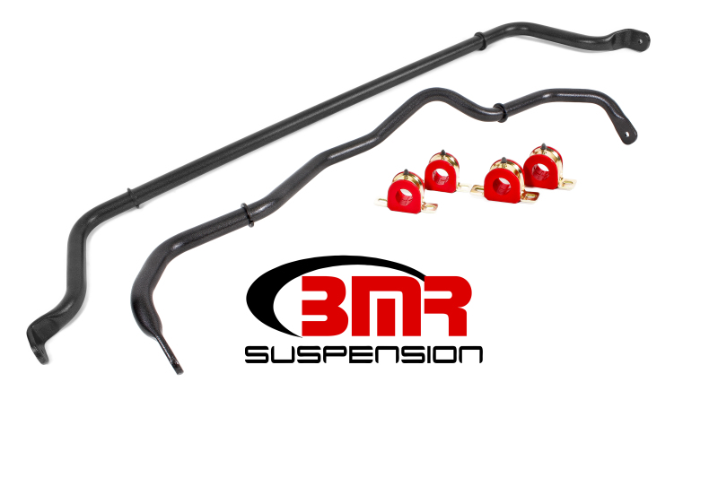 BMR 16-20 6th Gen Camaro Front & Rear Sway Bar Kit w/ Bushings – Black Hammertone