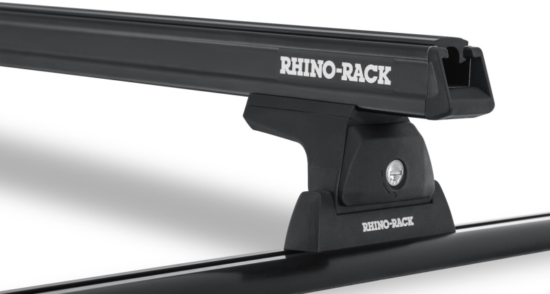 Rhino-Rack Heavy Duty 65in 2 Bar Roof Rack w/Tracks – Black
