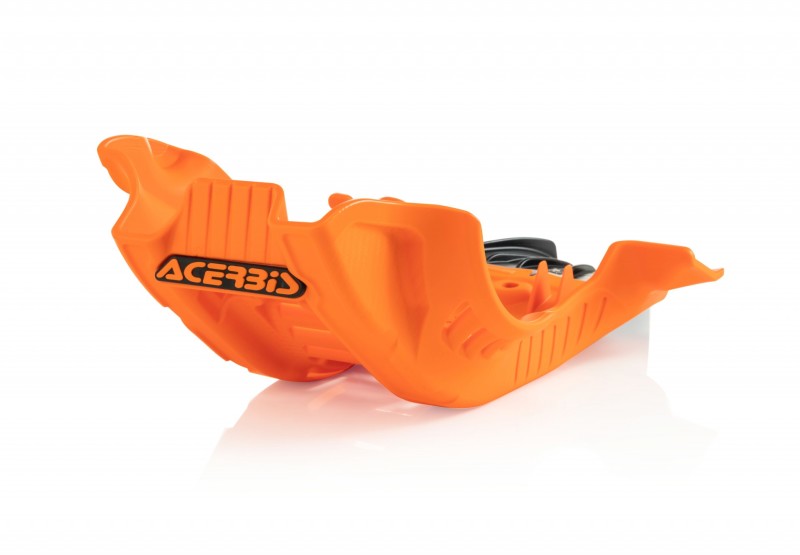 Acerbis 19-22 KTM XC-F250/350/ FX350/ 21-23 GasGas EX/MC Skid Plate Large – Black/16 Orange