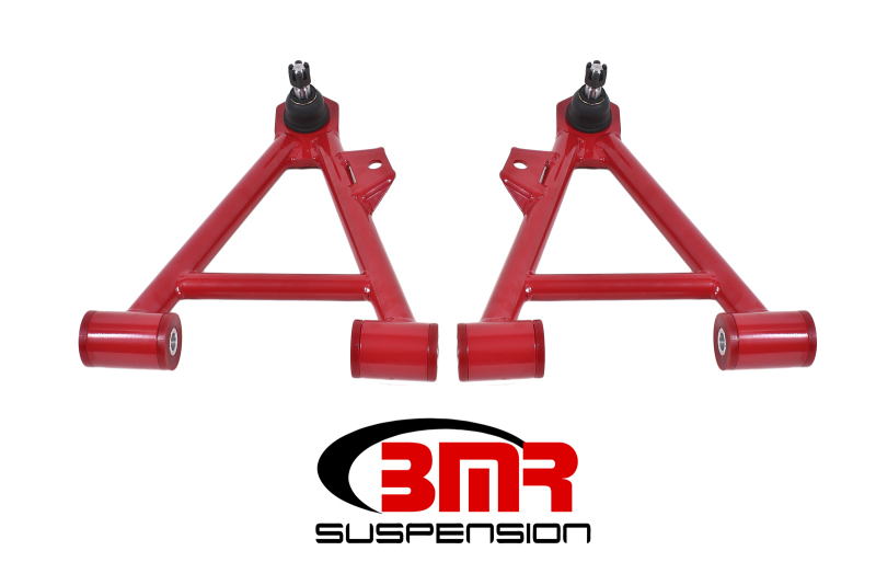 BMR 94-04 Mustang Lower Non-Adj. A-Arms (Coilover Only) w/ STD. Ball Joint (Poly) – Red