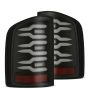 AlphaRex 07-14 Chevrolet Silverado 1500/2500HD/3500HD Luxx-Series LED Tail Lights Blk w/Smoked Lens