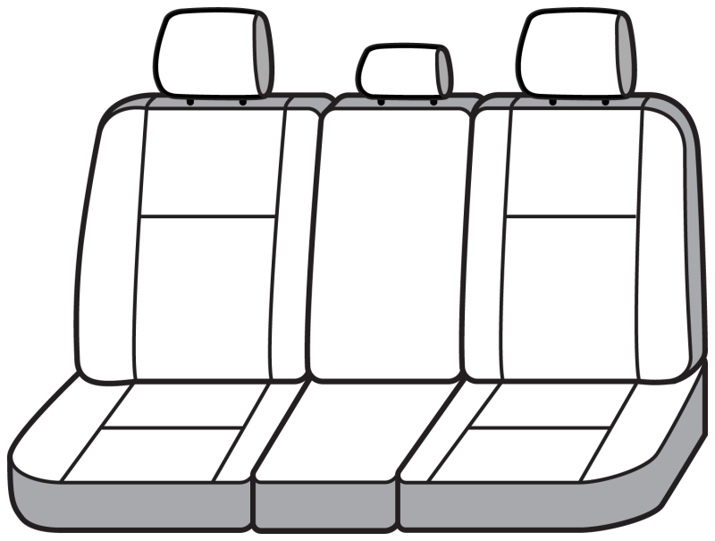 Covercraft 19-20 Ford F150 Polycotton SeatSaver Custom Front Row Seat Covers - Grey