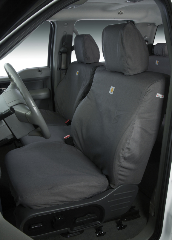 Covercraft 07-12 Chevrolet Avalanche Carhartt SeatSaver Custom Front Row Seat Covers – Gravel