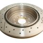 DBA 02-07 Subaru WRX STi 10 Stud Hole Rear Drilled & Slotted Street Series Rotor