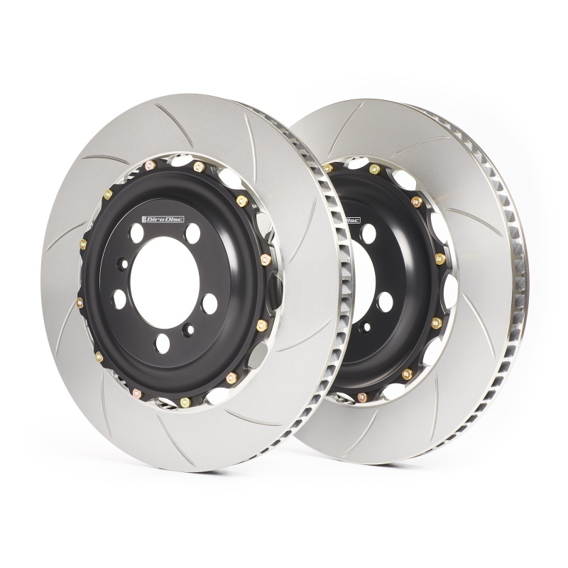 GiroDisc 97-04 Audi A6/Allroad (C5 w/Brembo 18Z 6 Pot) Zinc Plated Slotted Front Rotors