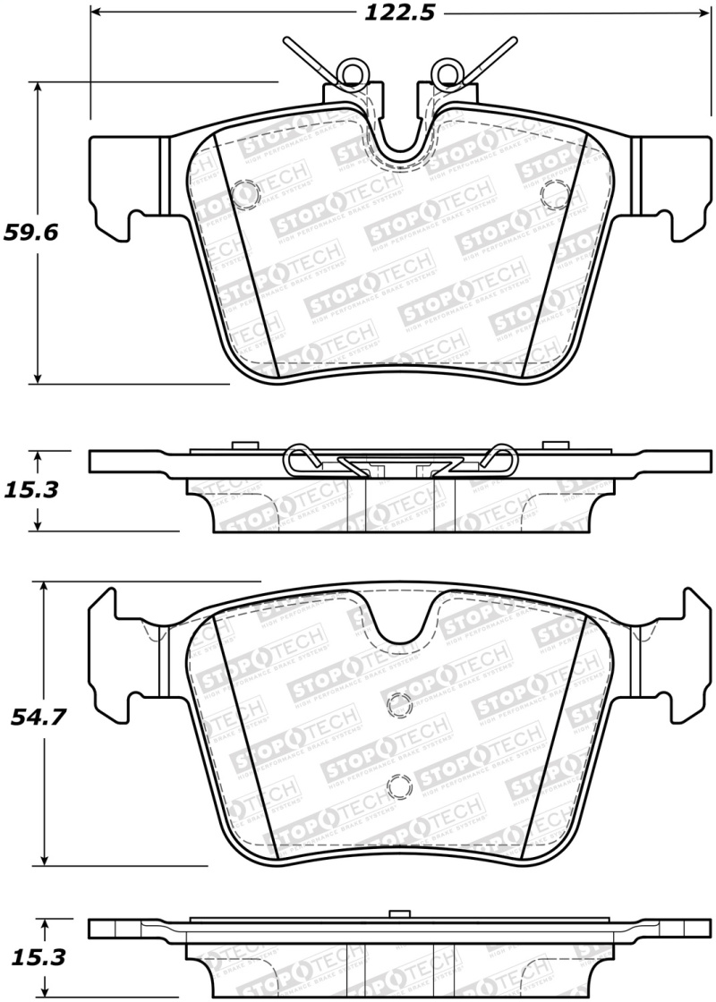 StopTech Street Brake Pads – Front
