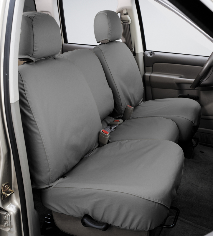 Covercraft 22-23 Toyota Tundra Polycotton SeatSaver Custom Front Row Seat Covers - Grey